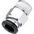 Prevost RPD MR3821 Push-To-Connect Tube Fitting: Union, 3/8" OD