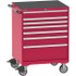 LISTA TSEW900-0701-NR Steel Tool Roller Cabinet: 7 Drawers