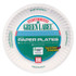AJM PACKAGING CORP. Corporation PP6GREWH White Paper Plates, 6" dia, 100/Pack, 10 Packs/Carton