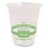 WORLD CENTRIC CPCS7 PLA Clear Cold Cups, 7 oz, Plastic, Clear, 2,000/Carton