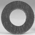 Made in USA 31943129 Flange Gasket: For 3" Pipe, 3-1/2" ID, 5-3/8" OD, 1/16" Thick, Graphite