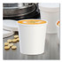 DART SOLO® H4165U Flexstyle Double Poly Paper Containers, 16 oz, White, Paper, 25/Pack, 20 Packs/Carton