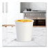 DART SOLO® H4165U Flexstyle Double Poly Paper Containers, 16 oz, White, Paper, 25/Pack, 20 Packs/Carton