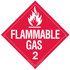 Labelmaster Z-EZ8 DOT Placards & Holders; Legend: Flammable Gas ; Material: Vinyl ; Legend Color: Red ; Placard Coating: UV ; Language: English