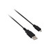 V7 V7N2USB2AMCB-03F  - USB cable - USB (M) to Micro-USB Type B (M) - USB 2.0 - 3 ft - black