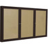 GHENT MANUFACTURING INC. PB34872VX-181 Ghent Enclosed Vinyl Bulletin Board, 48in x 72in, Caramel, Bronze Aluminum Frame