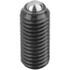 KIPP K0315.04 Threaded Ball Plunger: M4, 0.0984" Ball Dia, 0.3937" Body Length, 0.0315" Max Ball Reach