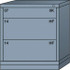 Lyon DDS3530301034IL Standard Bench Height - Single Drawer Access Steel Storage Cabinet: 30" Wide, 28-1/4" Deep, 33-1/4" High