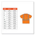 TENACIOUS HOLDINGS, INC. ergodyne® 21512 GloWear 8289 Class 2 Hi-Vis T-Shirt, Polyester, Orange, Small