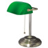 ALERA LMP557AB Traditional Banker's Lamp, Green Glass Shade, 10.5w x 11d x 13h, Antique Brass