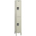 Hallowell UY1548-2PT 1-Wide Locker: 15" Wide, 78" High, Padlock