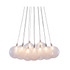 ZUO MODERN 50100  Cosmos Ceiling Lamp, 17-7/10inW, Clear Glass Shade/Chrome Base