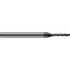 Harvey Tool 32262-C4 Ball End Mill: 0.062" Dia, 0.312" LOC, 3 Flute, Solid Carbide