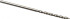 Guhring 9005490015600 Jobber Length Drill Bit: 1.56 mm Dia, 130 °, High Speed Steel