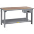 Little Giant. WSH2-3048-AH-DR Stationary Work Benches, Tables; Bench Style: Heavy-Duty Use Workbench ; Edge Type: Square ; Leg Style: Fixed with Pre-Drill Holes for Anchoring ; Depth (Inch): 30 ; Color: Gray ; Maximum Height (Inch): 41