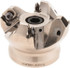 Iscar 3104589 2" Cut Diam, 3/4" Arbor Hole, 0.138" Max Depth of Cut, 45° Indexable Chamfer & Angle Face Mill