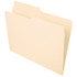 OFFICE DEPOT OD752 1/2  Brand File Folders, 1/2 Cut, Letter Size, Manila, Pack Of 100