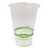 WORLD CENTRIC CPCS16 PLA Clear Cold Cups, 16 oz, Plastic, Clear, 1,000/Carton