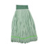 BOARDWALK MWTLGCT Microfiber Looped-End Wet Mop Head, Large, Green, 12/Carton