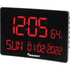 NATIONAL INDUSTRIES FOR THE BLIND NSN6988078 SKILCRAFT LED Self-Set Digital Clock, 6inH x 12inW x 1/2inD, Black