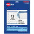 AVERY PRODUCTS CORPORATION 94611-WMF50 Avery Waterproof Permanent Labels With Sure Feed, 94611-WMF50, Star, 2-1/4in x 2-3/8in, White, Pack Of 600