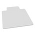 SOURCEAMERICA 6568329 SKILCRAFT Biobased Chair Mat With Lip For Low/Medium Pile Carpet, 46in x 60in, Clear (AbilityOne 7220016568329)