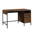 SAUDER WOODWORKING CO. 429549 Sauder Nova Loft 49inW Single Pedestal Computer Desk, Grand Walnut