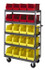 Quantum Storage 1836-5SH-265RD Shelf Utility Cart: Steel, Red