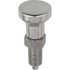 KIPP K0632.001308A6 5/8-11, 23mm Thread Length, 8mm Plunger Diam, Hardened Locking Pin Knob Handle Indexing Plunger