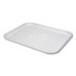 Pactiv PCT0TF112160000 Plate & Tray: Foam, White, Solid