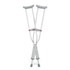 MEDLINE INDUSTRIES, INC. Medline G91-214-8  Red-Dot Aluminum Crutches, Adult, Gray, Case Of 8 Pairs