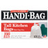 WEBSTER INDUSTRIES Handi-Bag® HAB6FK100CT Super Value Pack Can Liners, 13 gal, 0.6 mil, 23.75" x 28", White, 100 Bags/Box, 6 Boxes/Carton