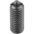 KIPP K0317.12 Threaded Spring Plunger: M12, 1.1024" Thread Length, 0.2362" Dia, 0.1575" Projection