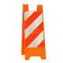 Plasticade 155-OHT12DG Pedestrian Barrier Sign Stand: Plastic, Orange, Use with Indoor & Outdoor