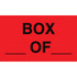 Made in USA 888519039885 Inspection & Quality Label: "Box___Of____", Rectangle, 5" Wide, 3" High
