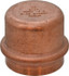 NIBCO 9172850PC Wrot Copper Pipe End Cap: 1-1/2" Fitting, P, Press Fitting, Lead Free