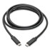 EATON CORPORATION Tripp Lite by U4200065A USB 3.1 Gen 1 (5 Gbps) Cable, USB Type-C (USB-C) to USB Type-C (M/M), 5 A, 6 ft, Black