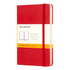 HACHETTE BOOK GROUP 930000 Moleskine Classic Hard Cover Notebook, 3-1/2in x 5-1/2in, Ruled, 192 Pages, Red