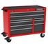 Proto J555041B-9SG Tool Roller Cabinets; Drawers Range: 5 to 10 Drawers ; Overall Weight Capacity: 900lb ; Top Material: Vinyl ; Color: Gray; Red ; Locking Mechanism: Keyed ; Width Range: 48" and Wider