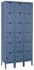 Hallowell U3288-6MB 3-Wide Locker: 12" Wide, 17" Deep, 78" High, Padlock