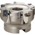 Kyocera THN05220 4" Cut Diam, 1-1/2" Arbor Hole Diam, 0.59" Max Depth, Indexable Square-Shoulder Face Mill