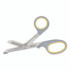 FIRST AID ONLY, INC. 90292 Titanium-Bonded Angled Medical Shears, 7" Long, 3" Cut Length, Crane-Style Gray/Yellow Handle