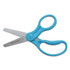 EVERSHARP PEN CO. Westcott® 13130 For Kids Scissors, Rounded Tip, 5" Long, 1.75" Cut Length, Straight Handle, Randomly Assorted Handle Color