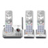 VTECH COMMUNICATIONS AT&T® DL72310 Connect to Cell DL72310 Cordless Telephone, Base and 2 Additional Handsets, White/Silver