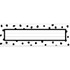 TEACHER CREATED RESOURCES Teacher Created Resources® Black Painted Dots on White Flat Name Plates, 11-1/2" x 3-1/2", Pack of 36