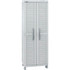 INVAL AMERICA, INC. Inval 11566  2-Door Storage Cabinet, 74-7/16inH x 17-3/4inW x 17-3/4inD, Light Gray