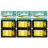 3M COMPANY Post-it® Flags - Yellow, 50/Dispenser, 2 Dispenser/Pack, 3 Packs