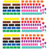 TEACHER CREATED RESOURCES Teacher Created Resources® Fraction Tiles Magnetic Accents, 66 Pieces Per Pack, 3 Packs