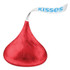 THE HERSHEY COMPANY Hershey®'s 60286 KISSES, Milk Chocolate, Red Wrappers, 66.7 oz Bag