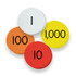 TEACHER CREATED RESOURCES Sensational Math™ 4-Value Whole Numbers Place Value Discs, 100 Discs